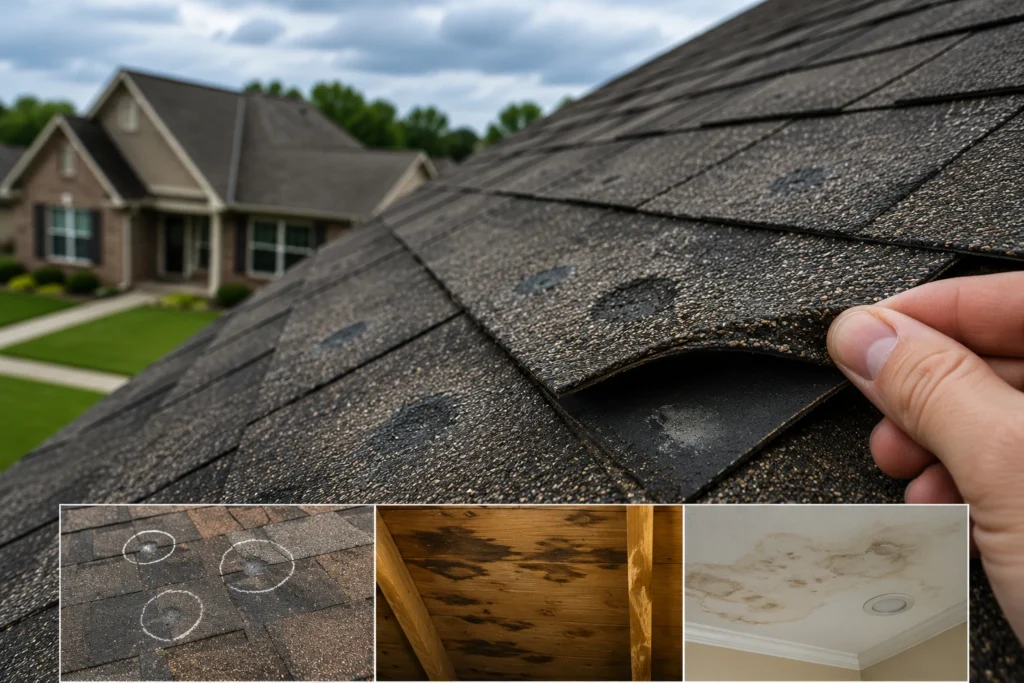 Heavy Hail Roof Insurance Claim 3