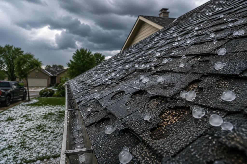 Heavy Hail Roof Insurance Claim 4